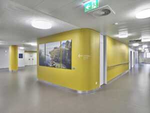 Spital Thun Simmental Architekturfotografie Korridor Landschaftsfotografie Raumgestaltung